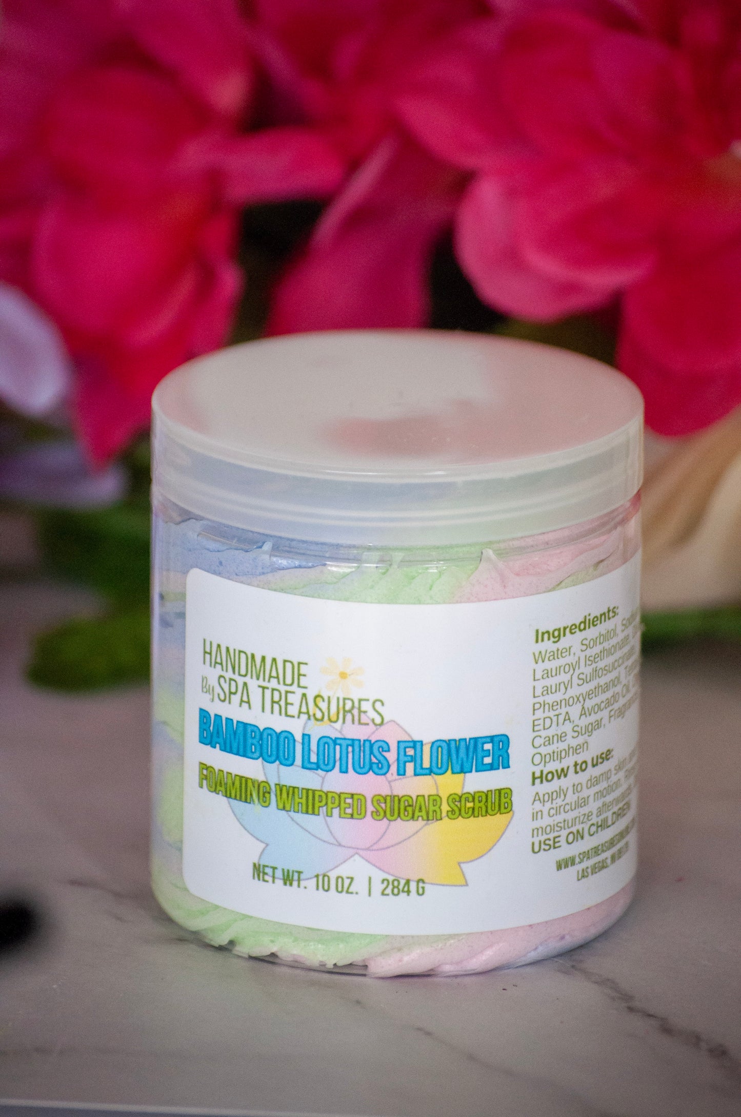 Bamboo Lotus Flower | Foaming Whipped Sugar Scrub